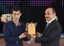 Winners of journalistic articles competition awarded on occasion of Novruz holiday. Azerbaijan, Baku, 17 match, 2016 